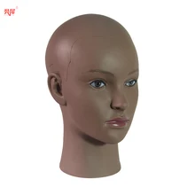Новая африканская тренировочная голова без волос для изготовления парика шляпа дисплей косметологический манекен голова кукла женщина лысый манекен голова