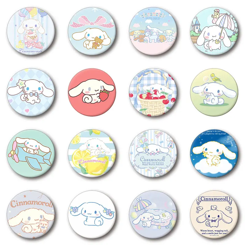 

Nengdou T35 cute dog badges round icons for clothes kawaii pin cartoon brooches on jacket DIY decorative pins backpack icon