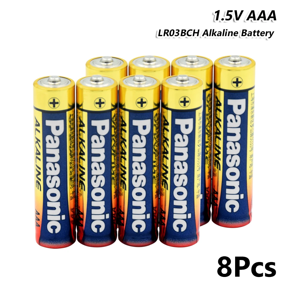 8 шт. PANASONIC LR03BCH AAA Первичная Щелочная сухая батарея aaa 1 5 в аналогична UM4 MN2400 LR03 LR3