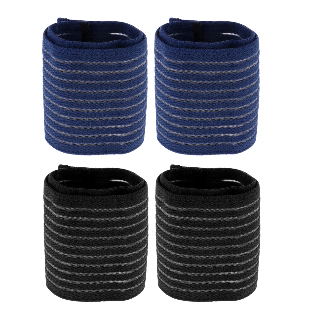 2 Pairs Premium Gym Hand Wristband Wrist Brace Compression Wrap Support Strap Bandage Guard