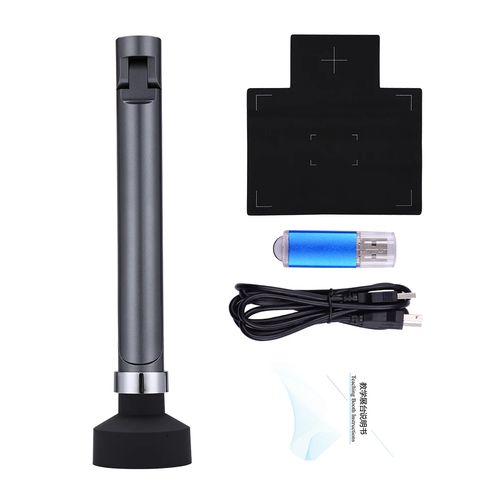 F60A USB Document Camera Scanner 5MP HD A4 Capture Size with LED Light Software for Online Teaching