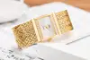 Ladies Wrist Watches Woman Famous Brand Dress Square Design Female Wristwatch Gold Stainless Steel Clock Montre Femme 2024 5