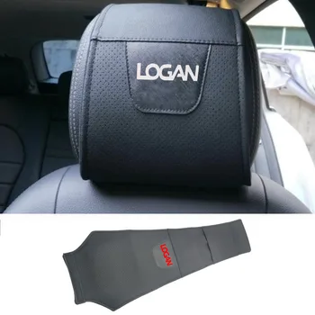 

1pc For Renault Logan Car Headrest Protector Case Pu Leather Car Styling