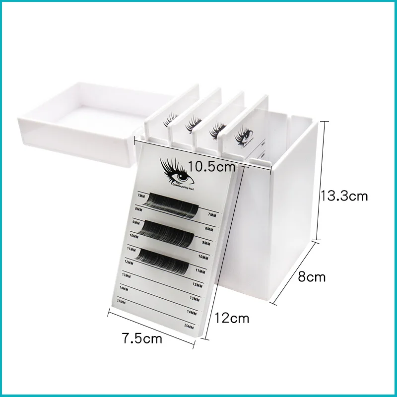 Five layer Flip Type Eyelash Storage Box Acrylic Dust proof Eyelash Storage Box Grafting Eyelash Assistant 4