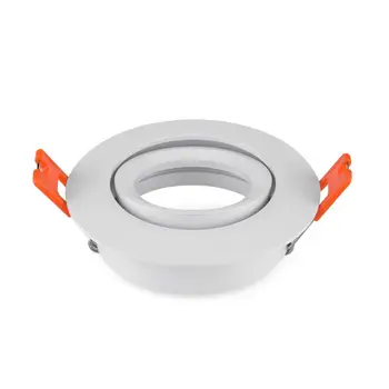 通販 ラウンド白色表面実装GU10 MR16 GU5.3 Ledスポットライトフレームホルダーled付属フィッティングキット