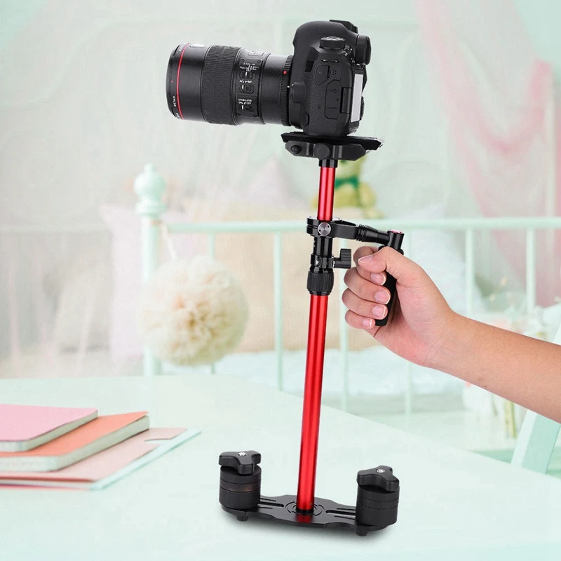 ABKT-KINGJOY Vs060 градиентный Ручной Стабилизатор для Dv Dslr видео беззеркальная камера видеокамера Bt