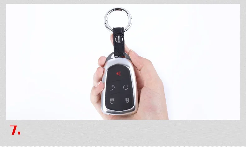 Автомобиль из алюминиевого сплава Key Holder крышка чехол в виде ракушки для Cadillac ESV Cadillac Escalade CTS XTS SRX от АТС CT5 XT5 XT6