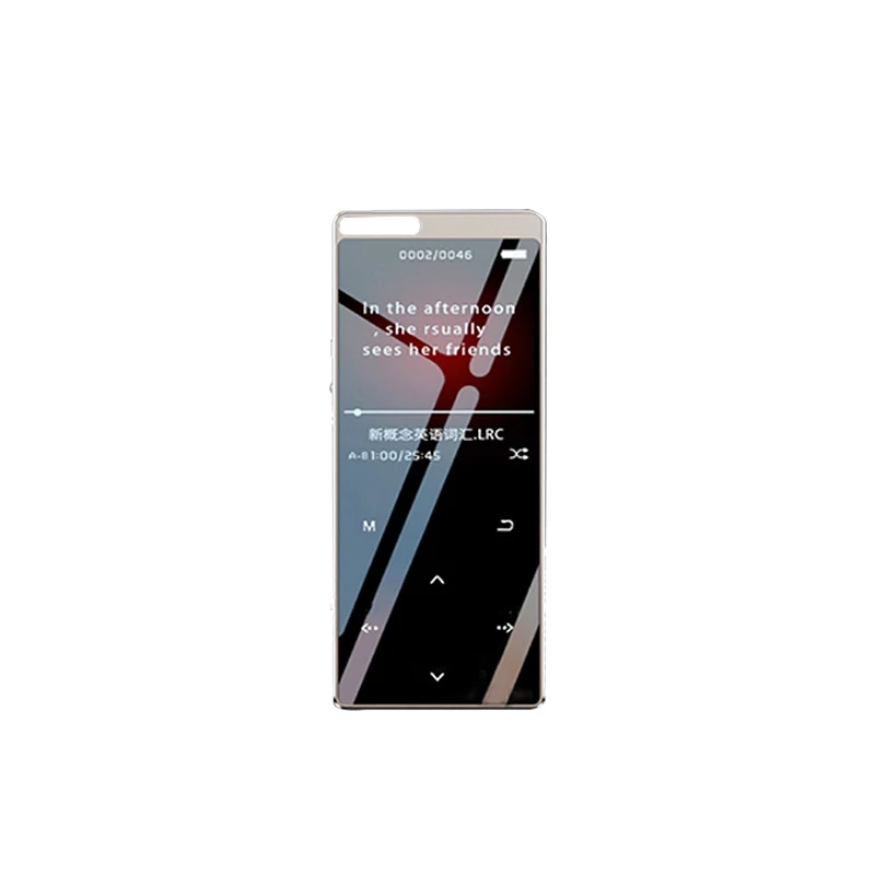 MP3 player 1.8-inch capacitive touch screen Walkman 8GB student HiFi music player built-in speaker with e-book/FM/HD recording 