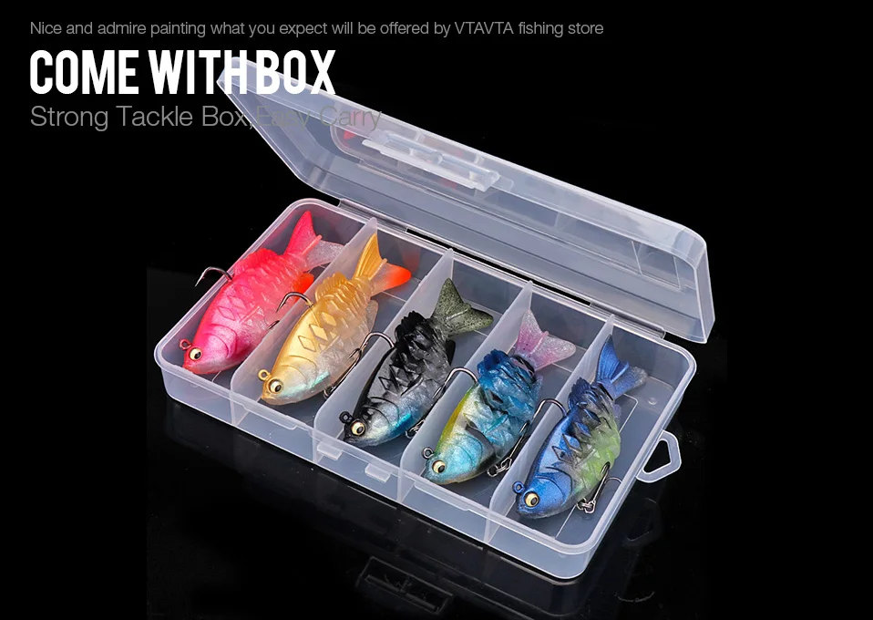 VTAVTA 5pcsBox Sinking Lead Head Soft Lure Set 20g 9.5cm Jig Head Fishing Lures Pike Wobblers Crank Artificial Bait Kit Pesca 015