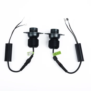 

Xenon White LED 7000K Angel Eye 1 Pair White Ring For BMW E90 65*60mm Super Bright