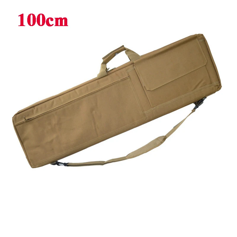 Тактическая Сумка для оружия 85 см/100 см, военная экипировка, сумка для охотничьего ружья, нейлоновый чехол для винтовки, защитная сумка через плечо - Цвет: Tan 100cm
