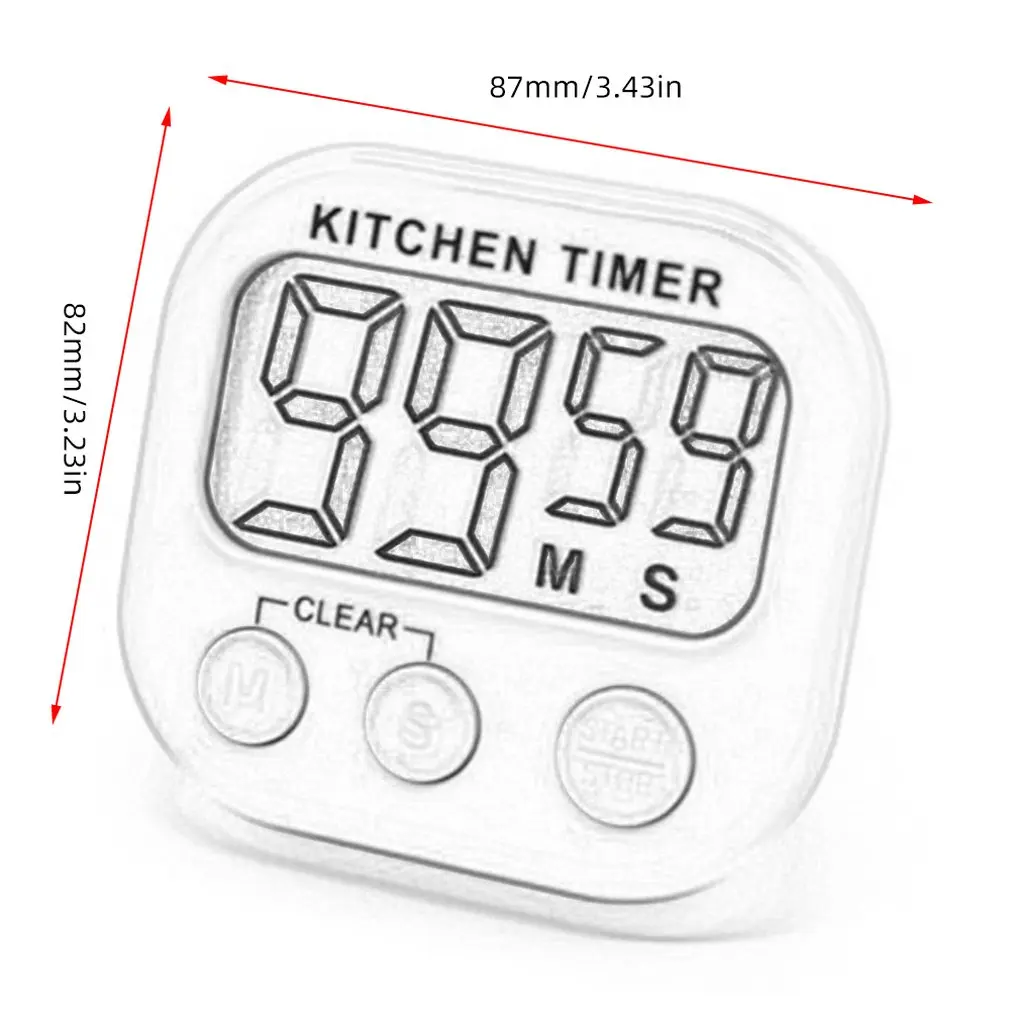 Electronic Timer Multi-Function Kitchen Large Screen Timer Portable Countdown Home Digital Kitchen Timer