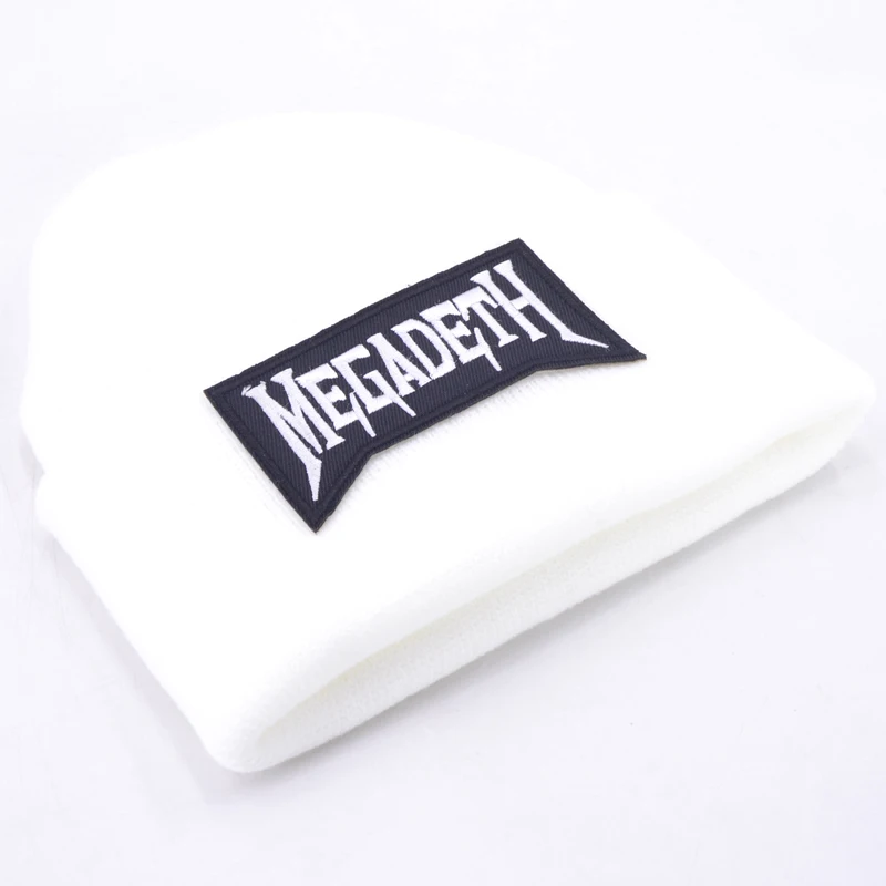 Megadeth Зимняя шерстяная Кепка, вязаные мужские зимние шапочки, мужские и женские шапочки, теплая шапка вязаная шляпка, хлопковая шапка