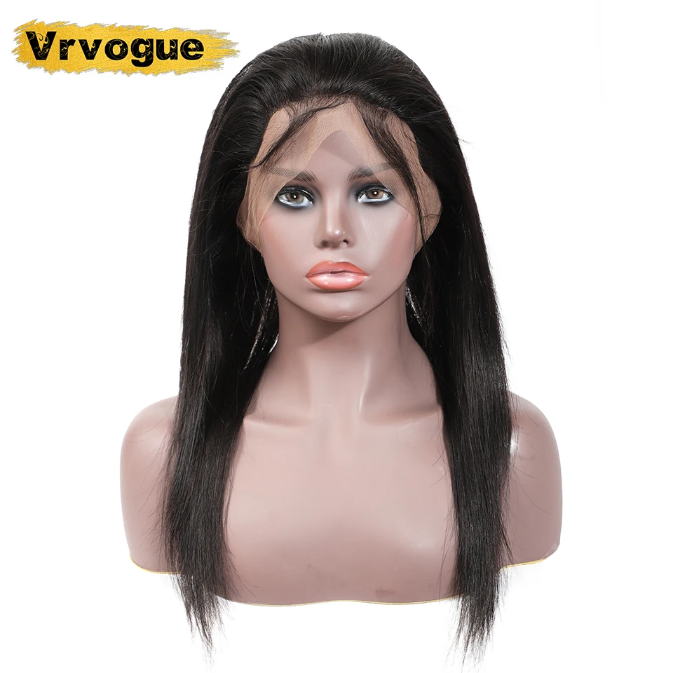 Vrvogue волосы прямые фронтальные 360 Кружева Фронтальные Закрытие индийские Remy