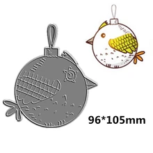 

New 2021 Metal Cutting Dies Scrapbooking Christmas Ball Make Birds Gift Decoration Embossing Plates Frame Card Craft No Stamp