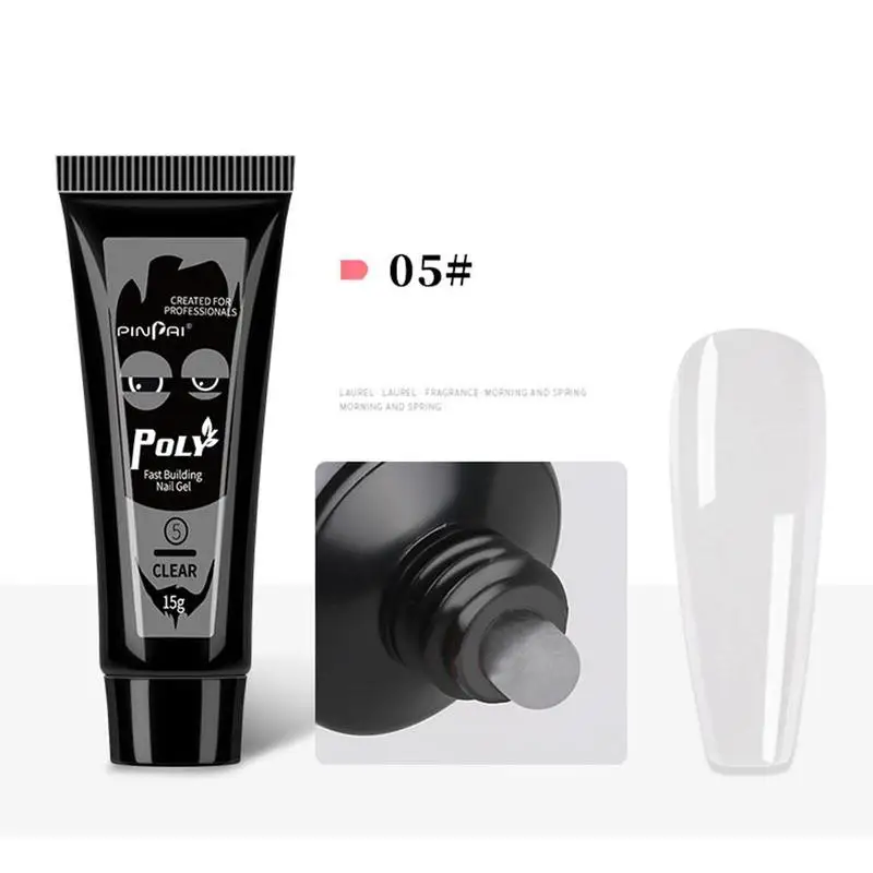 

15g Crystal Nail Extension Gel Nail Art Gel Born Pretty Camouflage UV LED Glue Finger Extension Quick Building Nail Polish