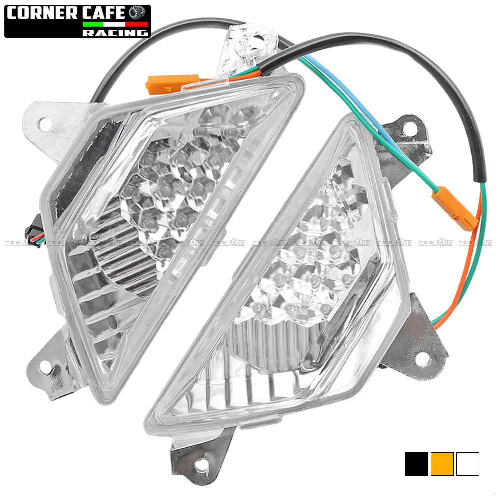 For KAWASAKI NINJA 250 300 400 650 1000 ZX6R ZX-6R 2013-2021 LED Front Turn Indicator Blinker Signal Light 14 15 16 17 18 19 20