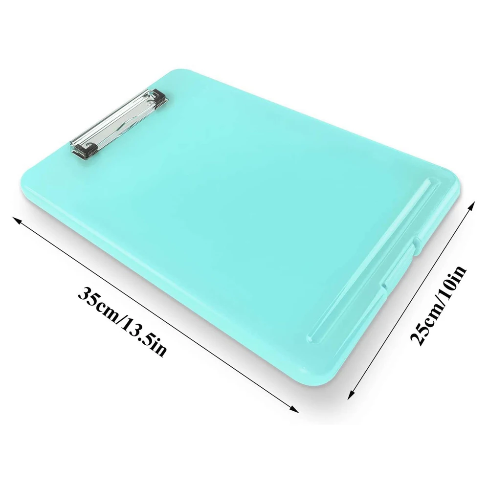 A4 Clipboard Box File Durable Waterproof Document Filing Storage Case Office Supplies