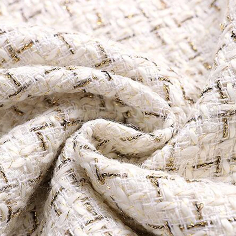 Женское модельное дизайнерское винтажное твидовое шерстяное платье в клетку