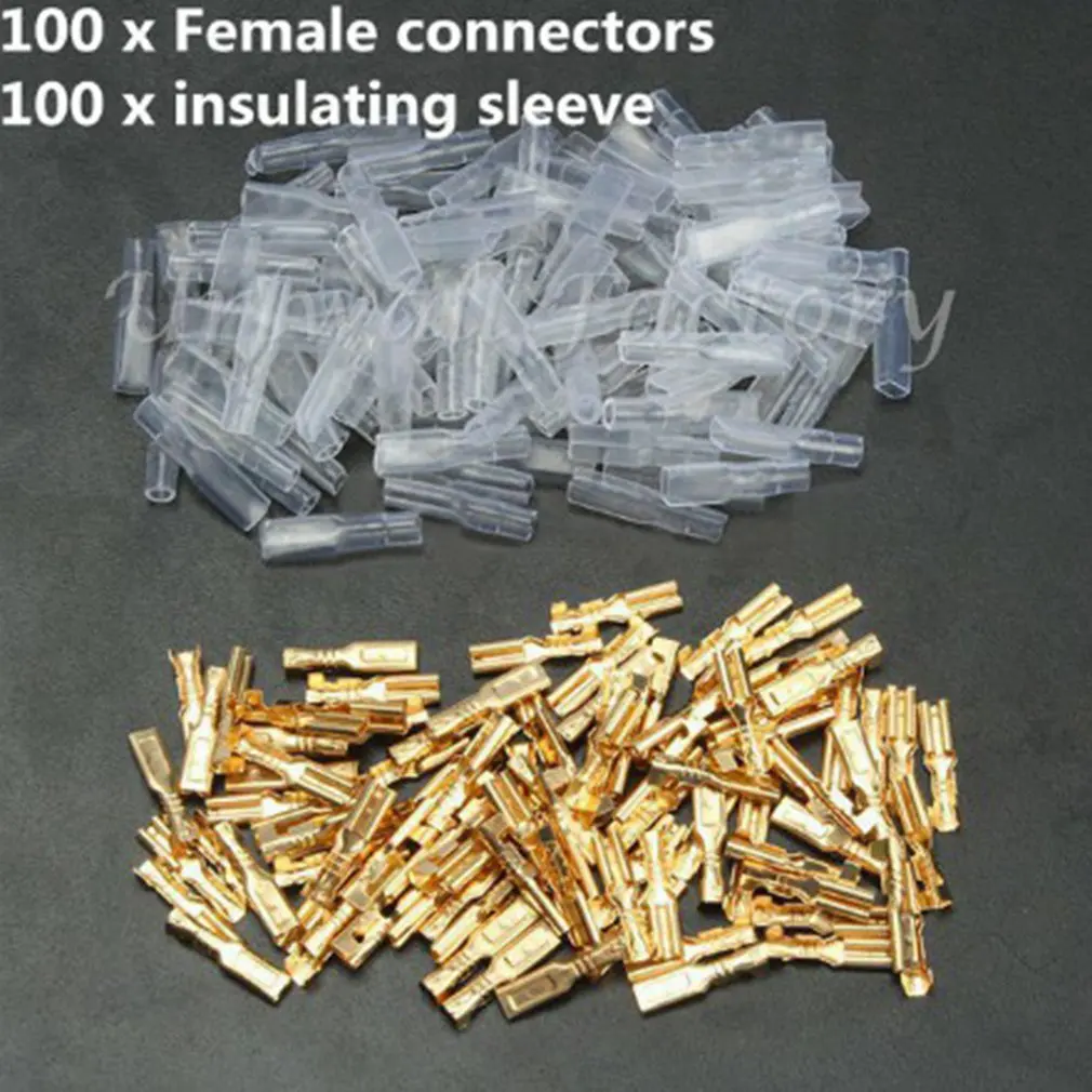 

Electrical insulation pipe connector Male Female Spade Crimp Terminals Electrical Insulating Sleeve Wire Wrap Connector