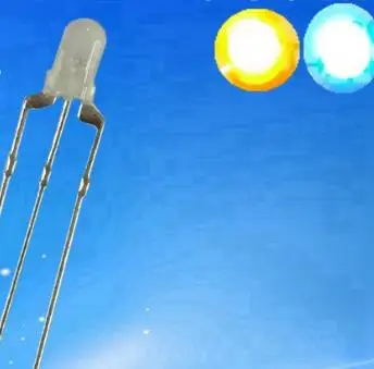MIX Bicolor 3mm LED Diode For indicator Yellow@Blue Color Common Anode/Cathode |