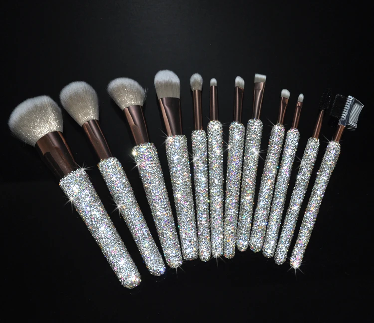 

12Pcs Makeup Brushes Tool Set Cosmetic Powder Eye Shadow Foundation Blush Blending Beauty Make Up Brush Maquiagem Personal care
