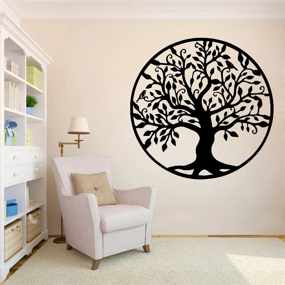 Décoration murale en métal, arbre de vie, décoration d'intérieur et  d'extérieur, pour jardin, ferme, cadeau de pendaison de crémaillère -  AliExpress