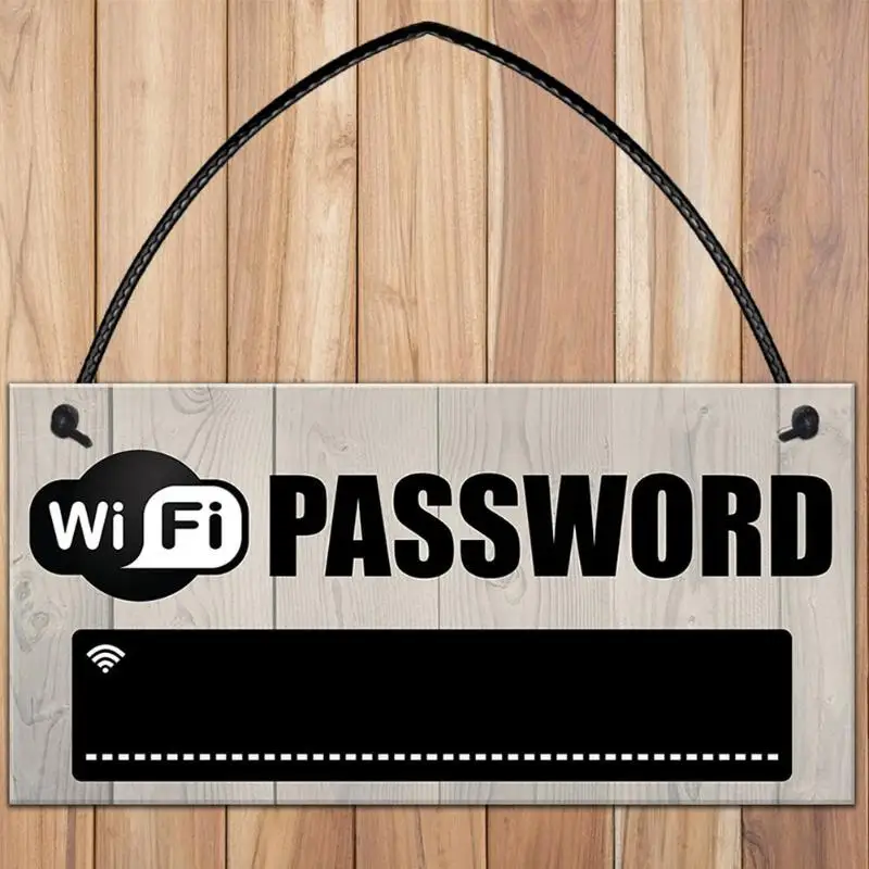 Подвесная деревянная доска с паролем Wi Fi для приема подвесная табличка домашнее