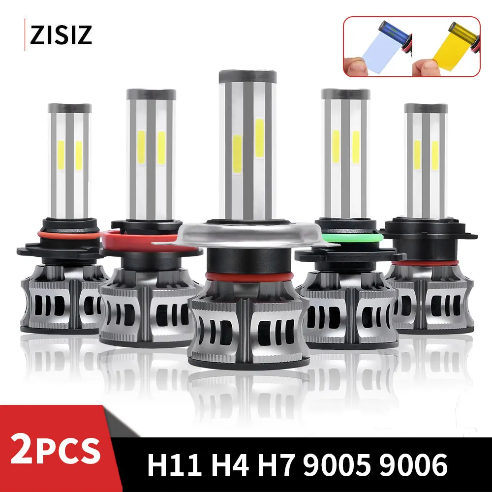 

Car headlight Lamp H7 H4 LED Bulbs H11 Headlamp 9005 9006 Six-sided illumination 3000K 4300K 6000k Fog light 12V DOB 36W 8000LM