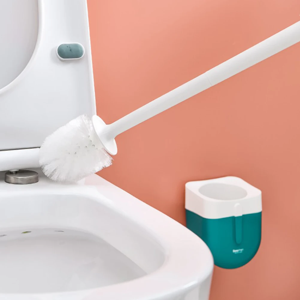 Creative And Simple Toilet Brush Holder Set No Trace Free Punch Wall