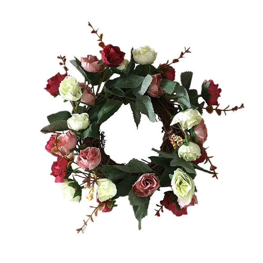 Wedding Decoration European And American Modern 23 Cm Silk Fabric Rose Lintel Flower Series of Daily Necessities Wall | Дом и сад