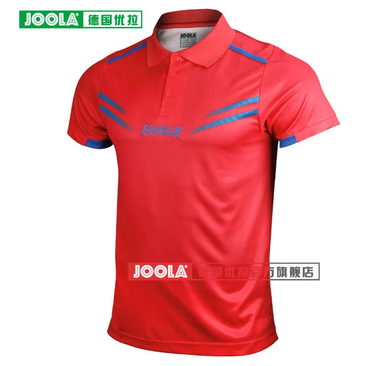 JOOLA Кёльн(Звездная модель Aruna Quadri& Chen Weixing) Майки для настольного тенниса, футболки для мужчин и женщин, тренировочная ткань для пинг-понга - Цвет: R ed