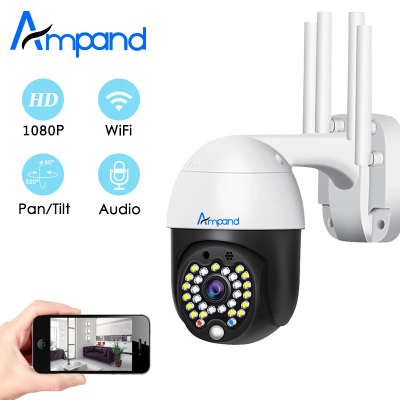 IP камера купольная водонепроницаемая 2 Мп 1080P Wi Fi PTZ|Камеры видеонаблюдения| |