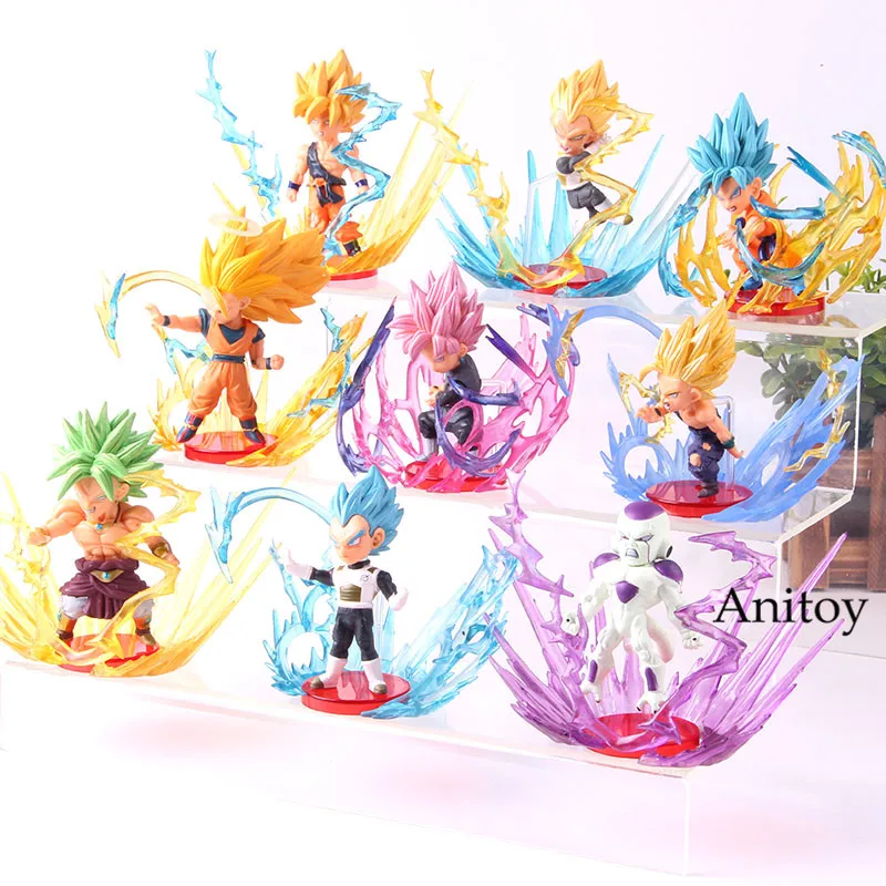 Dragon Ball фигурка взрыв Broli Frieza Супер Saiyan Son Goku/Гохан Вегета Broly Dragon Ball Коллекционная модель игрушки 9 шт./компл