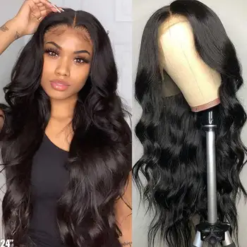 

Body Wave Wig Lace Front Human Hair Wigs Preplucked 180 Density Wet And Wavy Lace Front Wig Remy 13X4 Lace Frontal Brazilian Wig