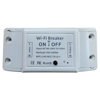 

DIY WiFi Smart Light Switch Universal Breaker Smart Life APP Wireless Remote Control Works with Alexa Google Home