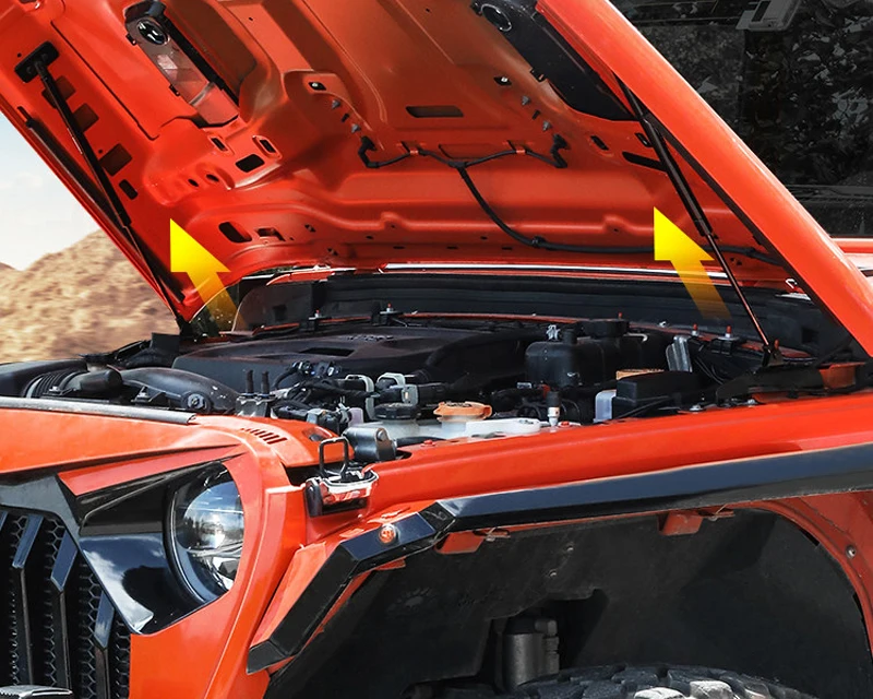 Для Jeep Wrangler JL двигатель капот амортизатор стойки амортизатор двери багажника Лифт Поддержка Гидравлический шток Trust Rod 2 шт. абсолютно