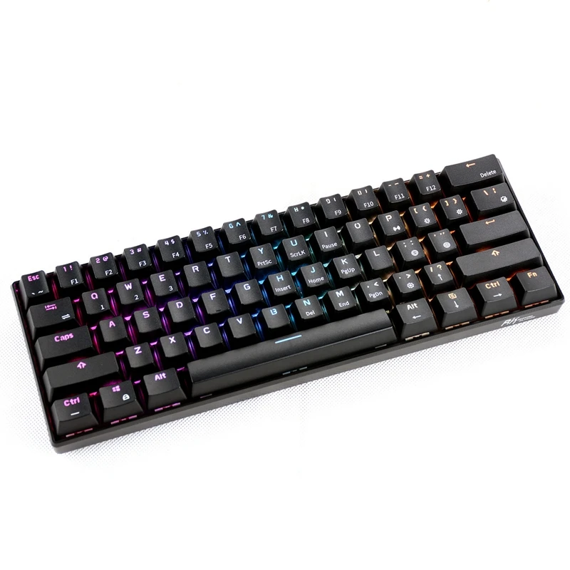 RK61 Беспроводная Bluetooth Механическая игра портативная клавиатура 61 клавиша Rgb механическая клавиатура