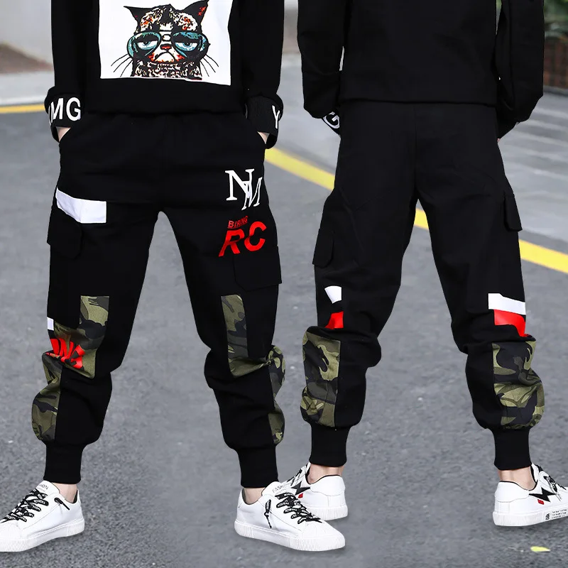 New Fashion Big Boys pantaloni Cargo autunno bambini pantaloni lunghi pantaloni  mimetici in cotone pantaloni per adolescenti abbigliamento sportivo per  bambini|Pants| - AliExpress