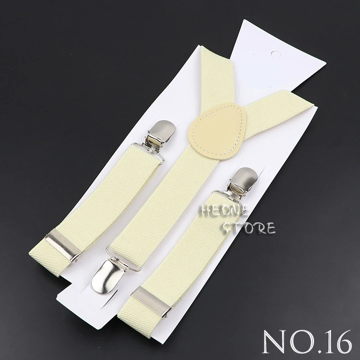 Hot Sale Solid Color Elastic Leather Children Suspenders Adjustable Straps For Kids Boy Girl Shirt Pants Skirt Classic Accessory