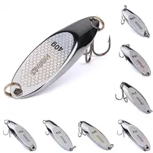 

75% Discounts Hot! 3g-40g Fish Bait Sharp Hook Fish Shape Metal Silver Color Streamlined Hard Bait for Fresh Water