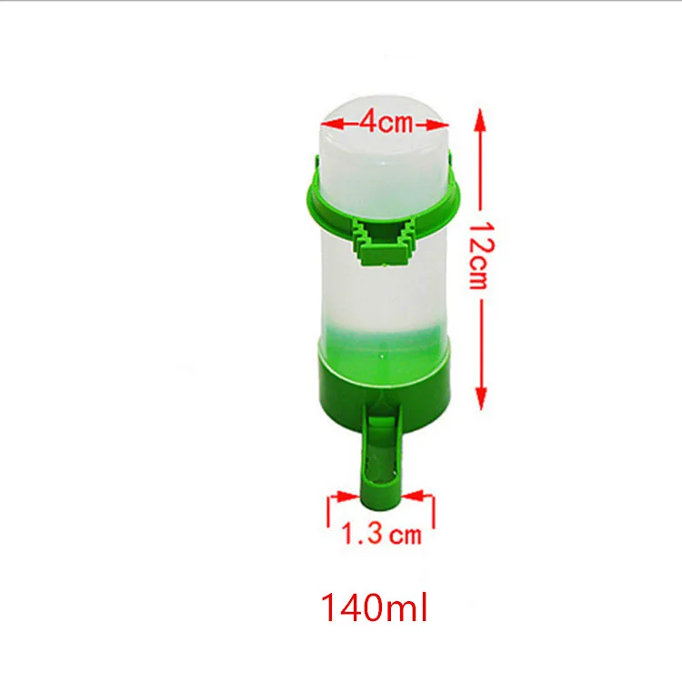 L Bird Water Drinker Feeder Waterer with Clip Pet Bird Supplies Dispenser Bottle Drinking Cup Bowls For Pet Parrot Cage - Цвет: L