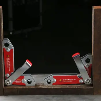 

2Pcs WM7 Magnetic Holder Corner Internal And External 30/60/90 Angles Fixator Welding Locator positioner