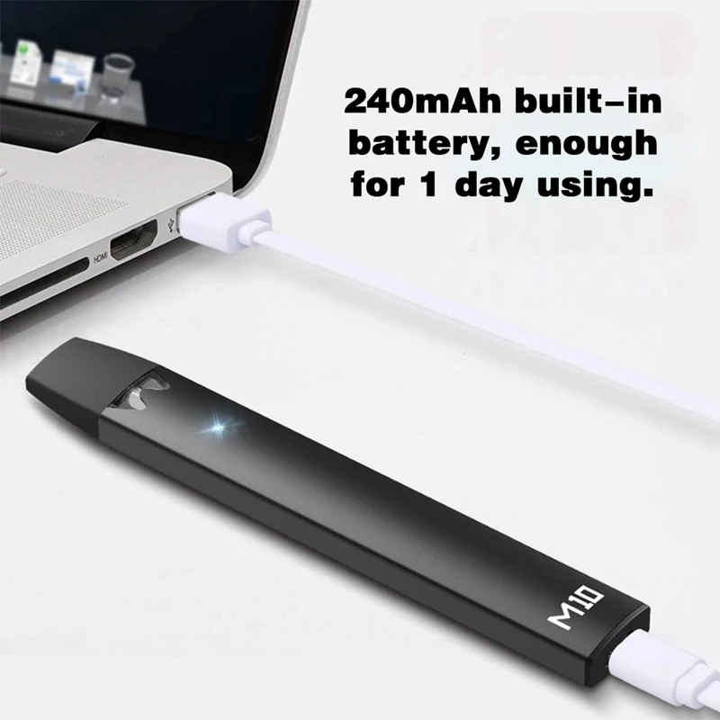 Горячая XD-M10 Pod Vape 240 мАч встроенный аккумулятор 0,7 мл Pod светодиодный индикатор автоматический датчик воздуха электронная сигарета-кальян Vape ручка