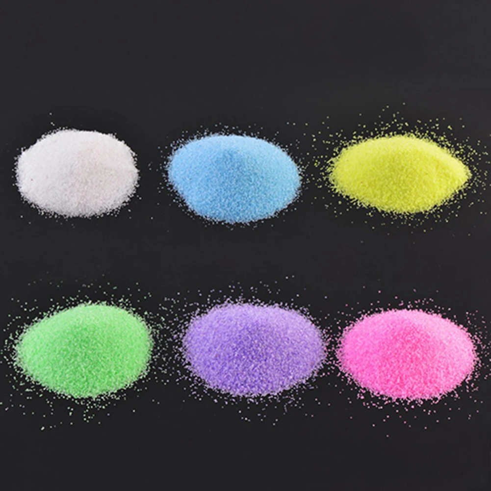1 Bag Colorful Quartz Sand Miniature Tank Aquarium Bonsai Pot Fairy Garden Decor table building landscape outdoor scene 4