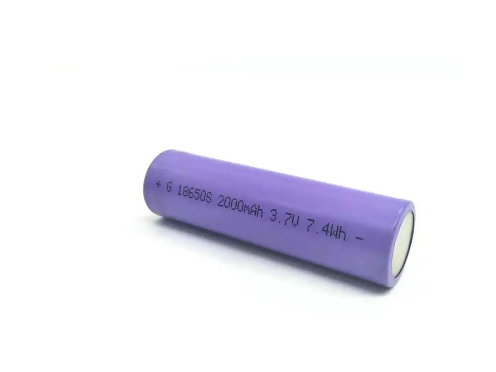 2 шт/партия 18650 аккумуляторные батареи 2000 mah 3,7 V литий-ионная фактическая емкость 2000 mah для power bank фонарик vtc5 batt