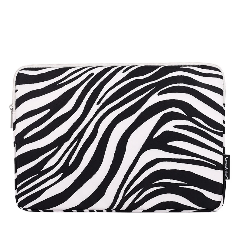 Mala para laptop de mármore leopardo para