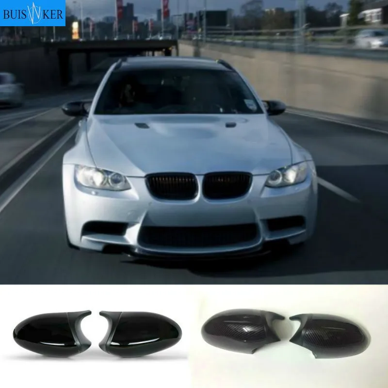 Крышка бокового зеркала из углерода для BMW 1 3 серии E82 E88 2007 ~ 2009 E90 E87 E91 E93 E81 E92 черные