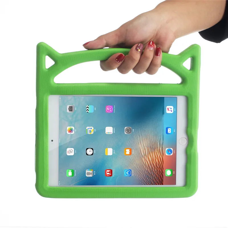 Милый маленький Дьявол пены EVA Tablet чехол для iPad Mini 1/2/3 Mini4 Mini1 Mini2 Mini3 Ручка Стенд Обложка Protector кожи дети Безопасный