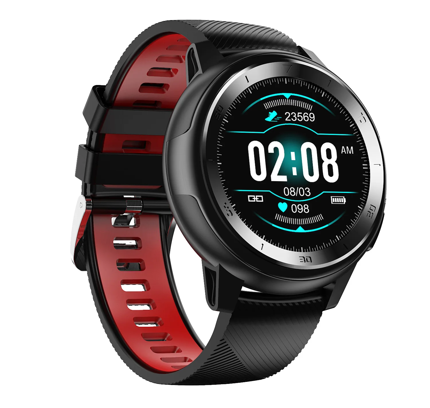 

New Style Smart Watch All Touch round Dt68 Built-in 20 duo biao pan Bluetooth 4.2 Heart Rate Multi Movement Feature Bracelet